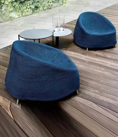 TRANQUILLE Outdoor Chair and Table Set in Rope Weave