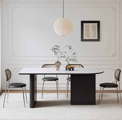 MIA MOON Contemporary Sintered Stone Dining Table