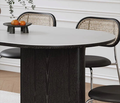 MIA MOON Contemporary Sintered Stone Dining Table