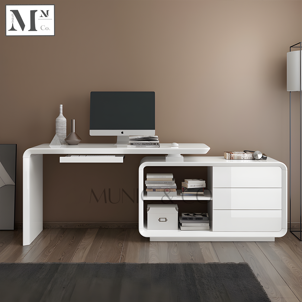 ELARA Contemporary Study Desk with Drawers